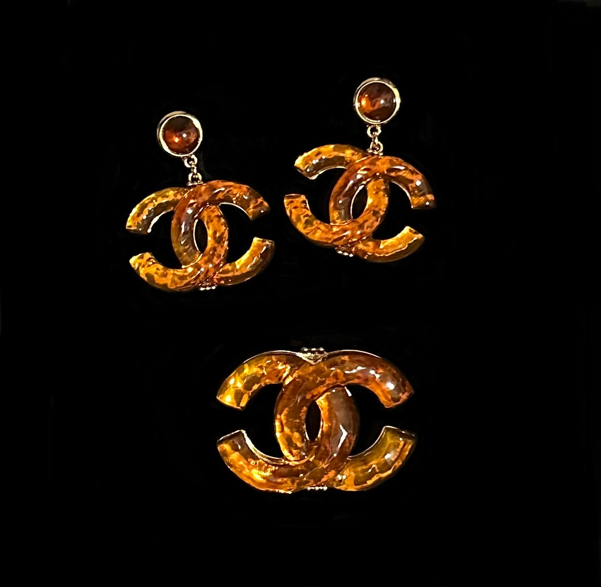 #223 Designer Earrings & Brooch